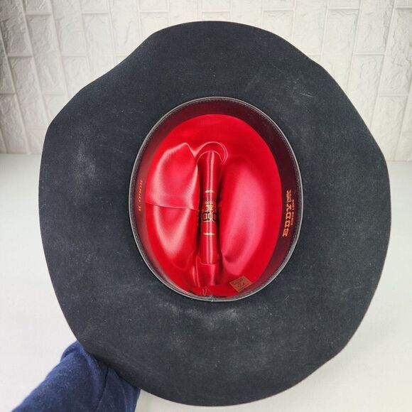 Eddy Bros Cowboy Hat Size 7 1/4 Rogo II Wool Long Oval Western Hats - Picture 6 of 10